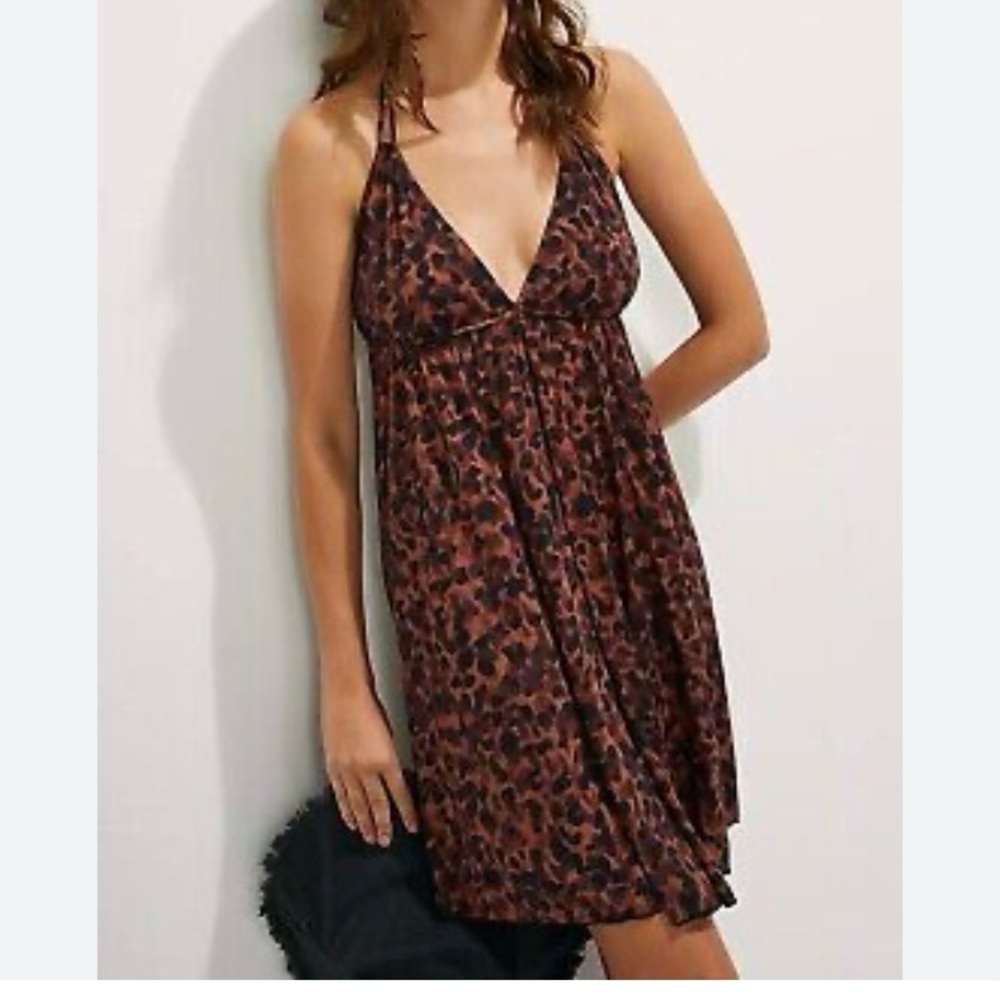 New PQ Swim Anthropologie Wild Heart Gianna Mini Cover-Up Dress Size XS/S